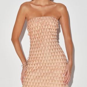 Lulu’s strapless cocktail dress